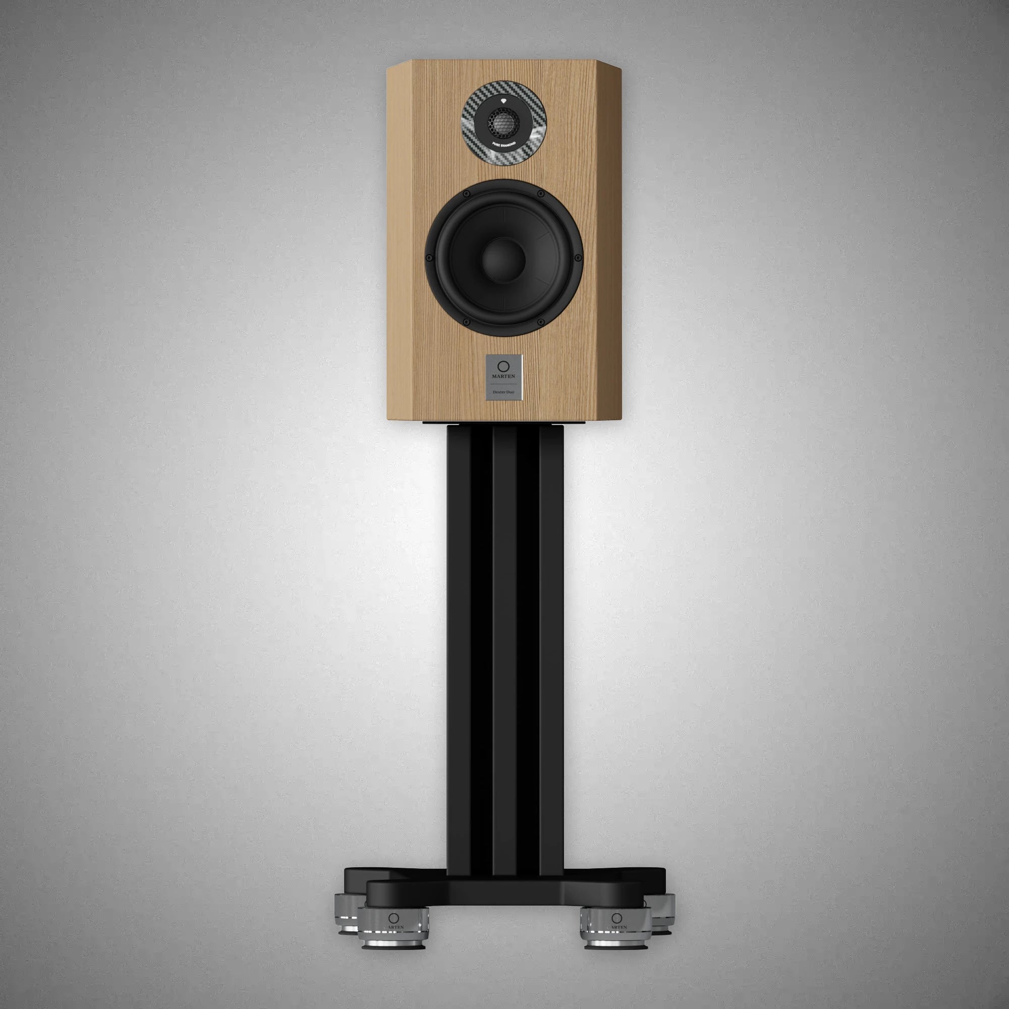 MARTEN DEXTER DUO Speakers with Stands True Grain Oak - DOUGLAS HIFI