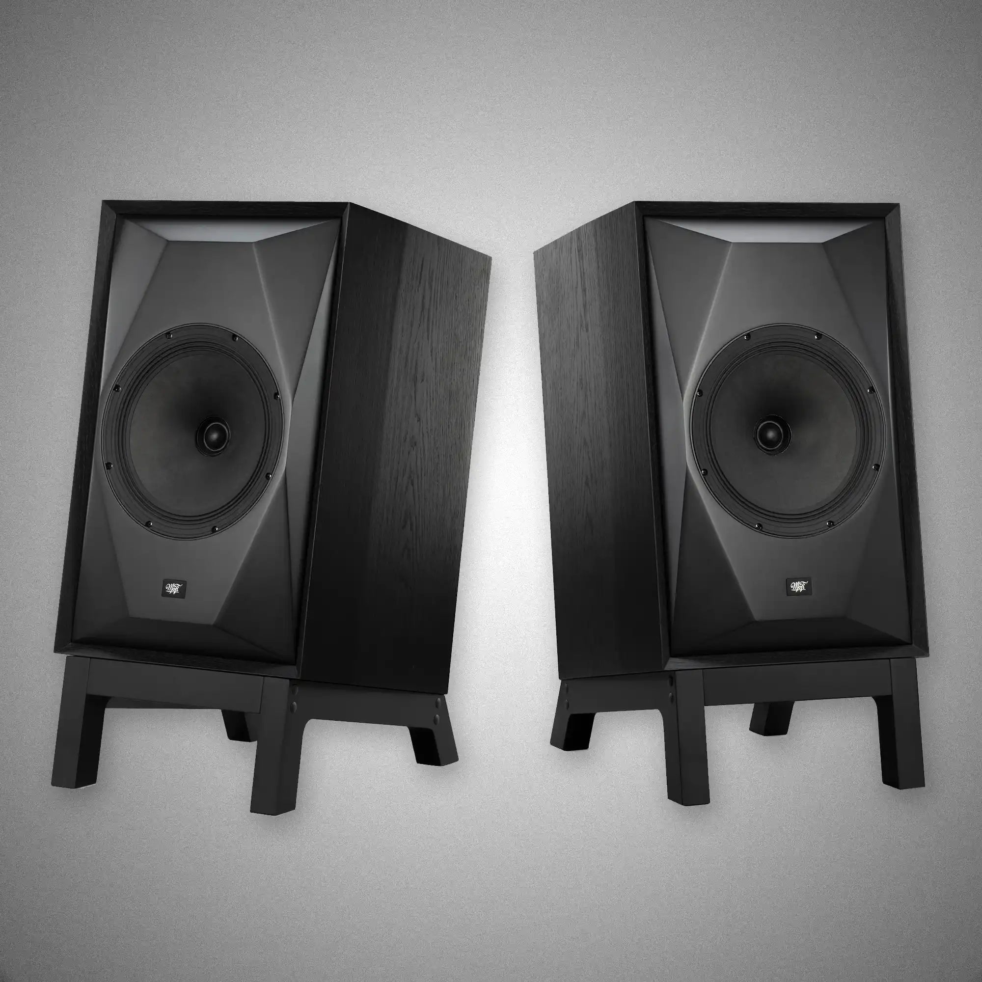 MoFI Sourcepoint 10 Master Edition Speakers Black with Low Angled Stands - DOUGLAS HIFI