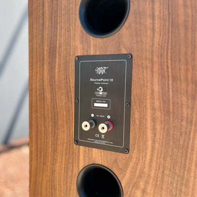 MoFI Sourcepoint 10 Master Edition Speakers Walnut Rear - DOUGLAS HIFI