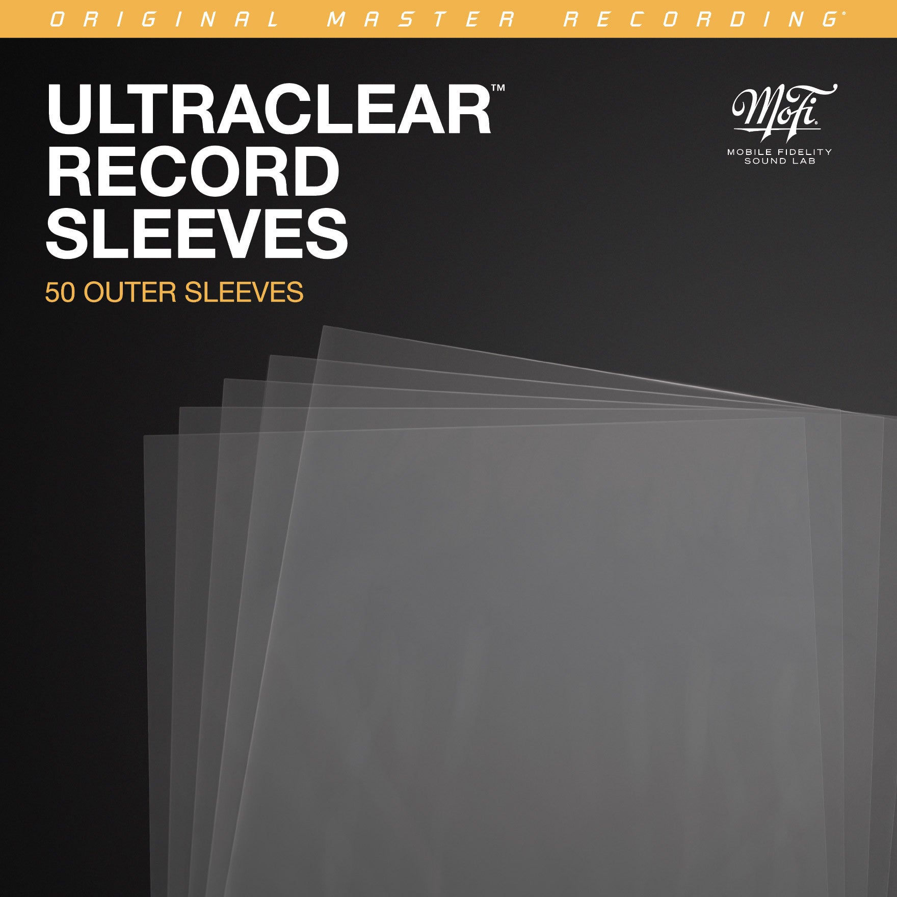 MoFi UltraClear Record Outer Sleeves - 50 Pack - DOUGLAS HIFI
