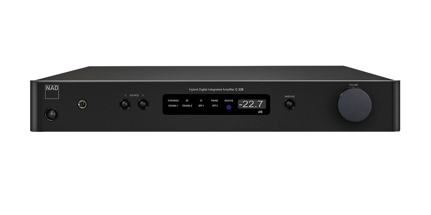NAD C338 Integrated Amplifier with DAC, Google Cast, Bluetooth and Phono Stage