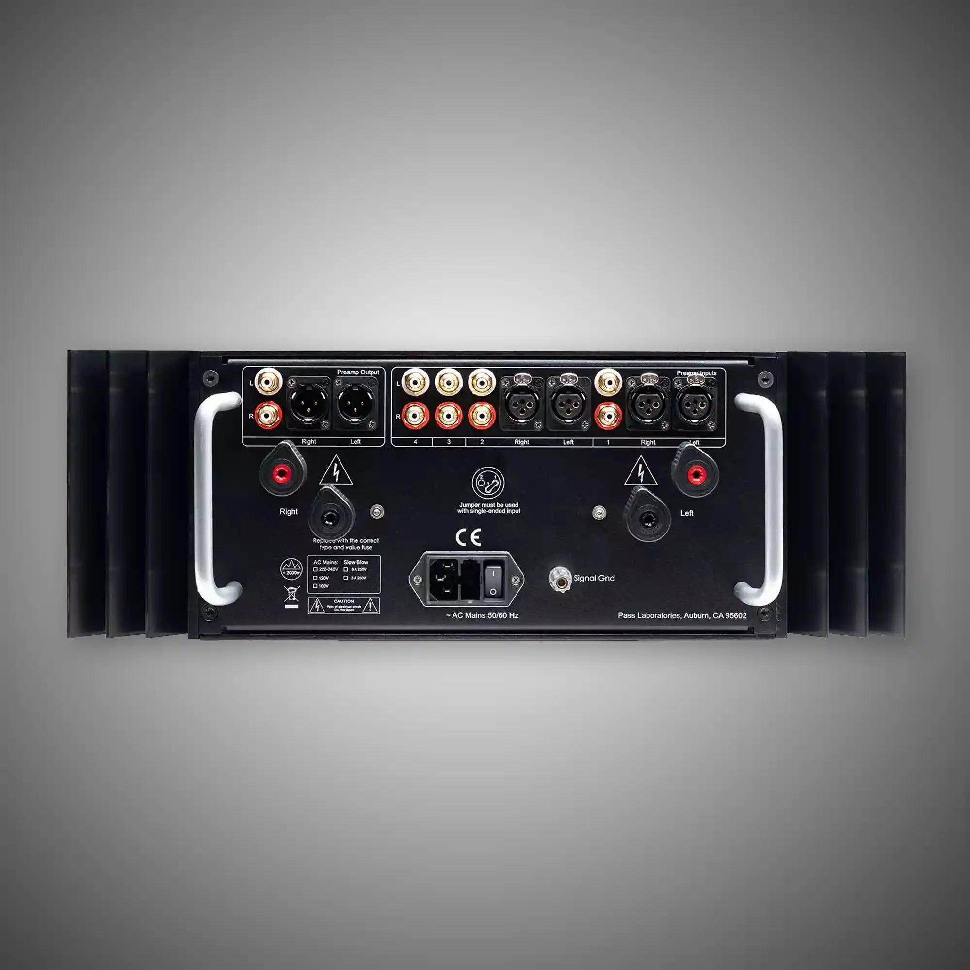 Pass Lab INT-60 Integrated Amplifier (Rear) - DOUGLAS HIFI