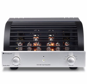 PPrimaLuna EVO400 Tube Pre-Amplifier (Silver Front View) - Douglas HiFi Perth