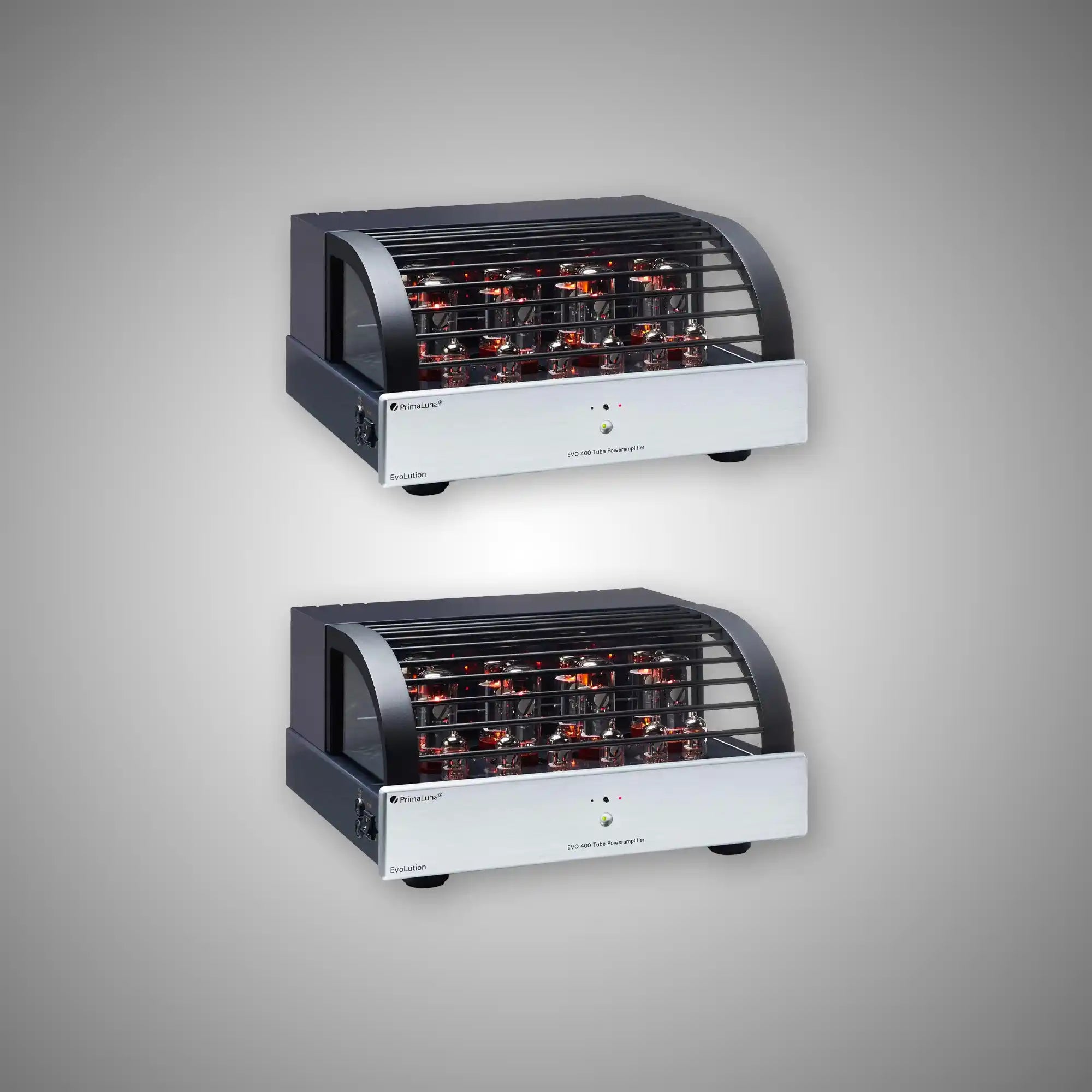 PrimaLuna EVO 400 MONO Power Amplifiers - PAIR (SILVER Front) - DOUGLAS HIFI