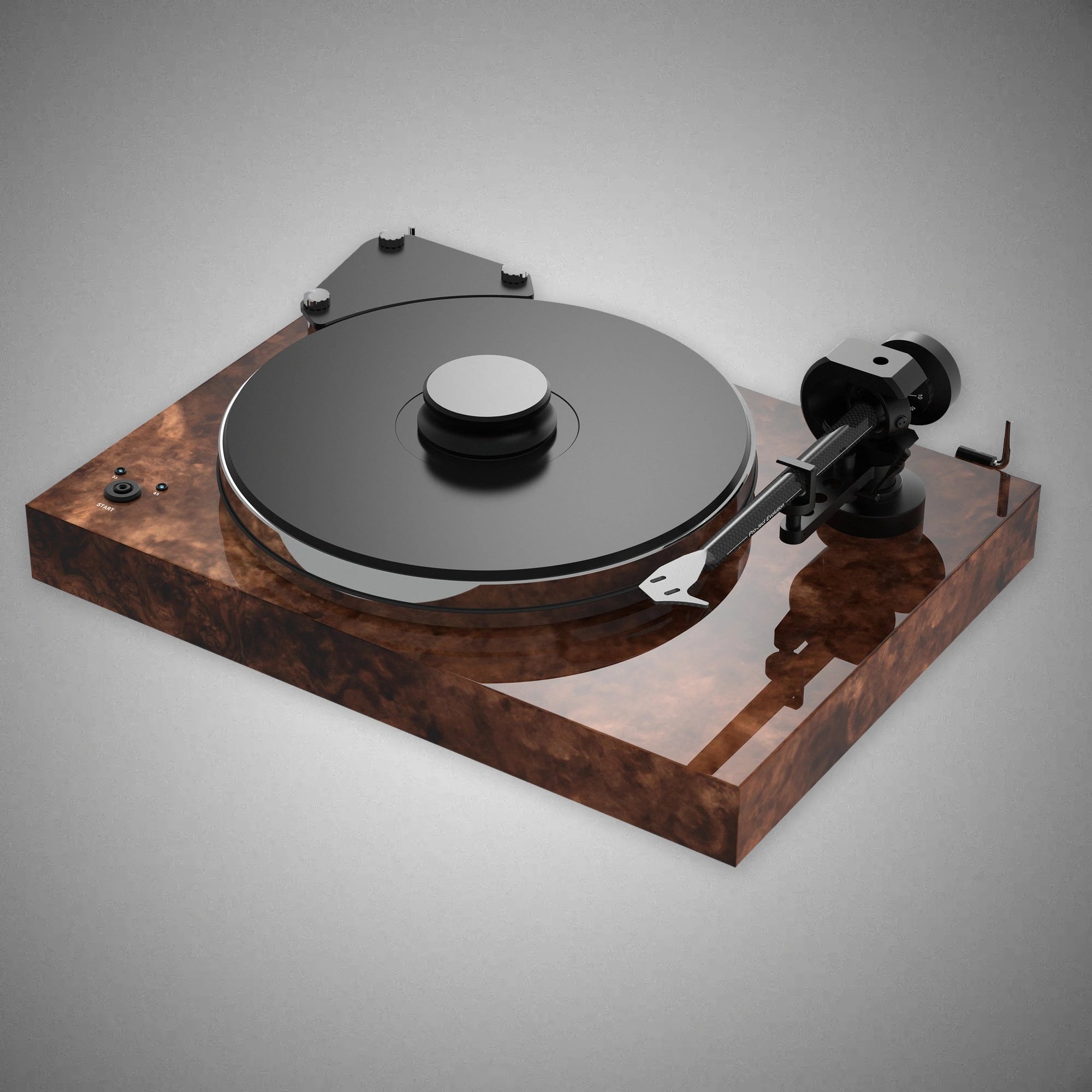 Pro-Ject Xtension 9 Evolution Turntable Walnut Burl Gloss - DOUGLAS HIFI