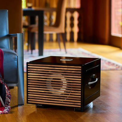 REL S/550 Subwoofer Black with Wood Grille - DOUGLAS HIFI