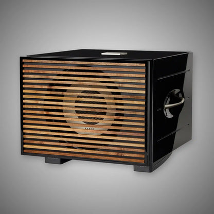 REL S/850 Subwoofer Black with Wood Grille - DOUGLAS HIFI