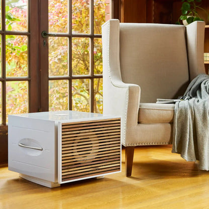 REL S/550 Subwoofer White with Wood Grille - DOUGLAS HIFI