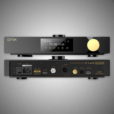 SHANLING ONIX ZENITH XST20 SACD/CD Transport Fr - DOUGLAS HIFI Front & Back View