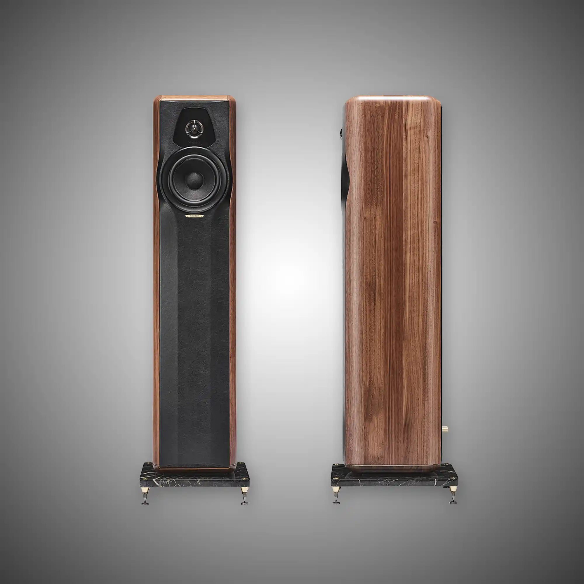 Sonus Faber Maxima Amator Floorstanding loudspeaker Walnut with Marble - Douglas Hifi perth