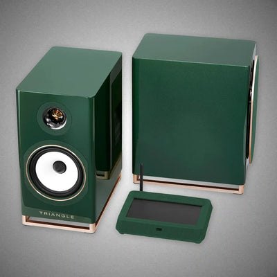 TRIANGLE Capella 2 Active Speakers ENGLISH GREEN Angle - DOUGLAS HIFI