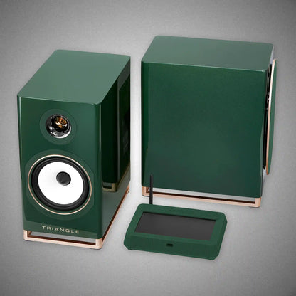 TRIANGLE Capella 2 Active Speakers ENGLISH GREEN Angle - DOUGLAS HIFI