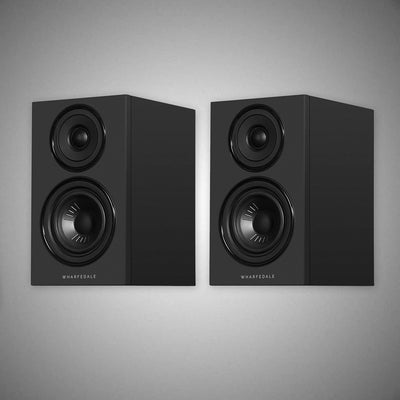 WHARFEDALE Diamond 12.0i Bookshelf Loudspeakers ALL BLACK - DOUGLAS HIFI