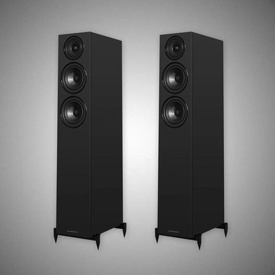 WHARFEDALE Diamond 12.3i Floorstanding Loudspeakers All Black - DOUGLAS HIFI