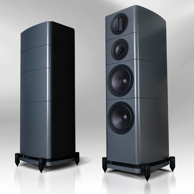 WHARFEDALE ELYSIAN 4R Floorstanding Speakers Lunar Grey - DOUGLAS HIFI
