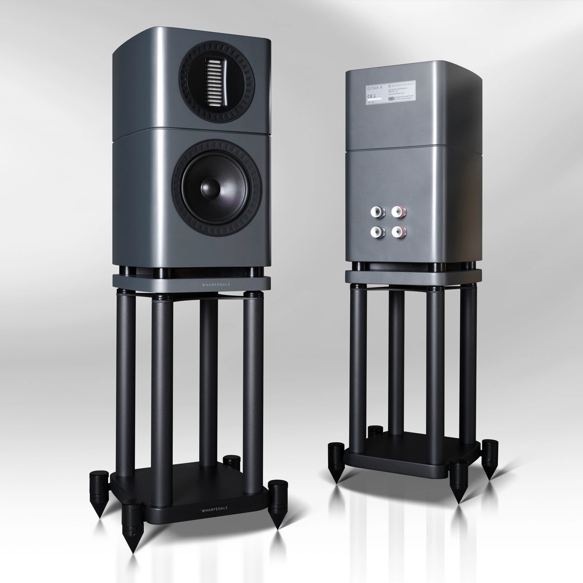 WHARFEDALE Elysian 1R Standmount Speakers Lunar Grey - DOUGLAS HIFI