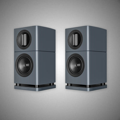 WHARFEDALE Elysian 1R Standmount Speakers Lunar Grey No Stands - DOUGLAS HIFI