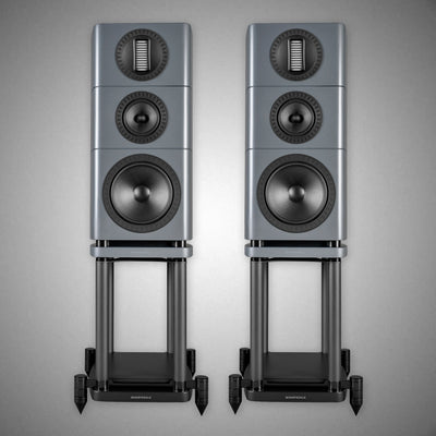 WHARFEDALE Elysian 2R Standmount Speakers Lunar Grey - DOUGLAS HIFI