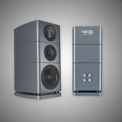 WHARFEDALE Elysian 2R Standmount Speakers Lunar Grey No Stands - DOUGLAS HIFI