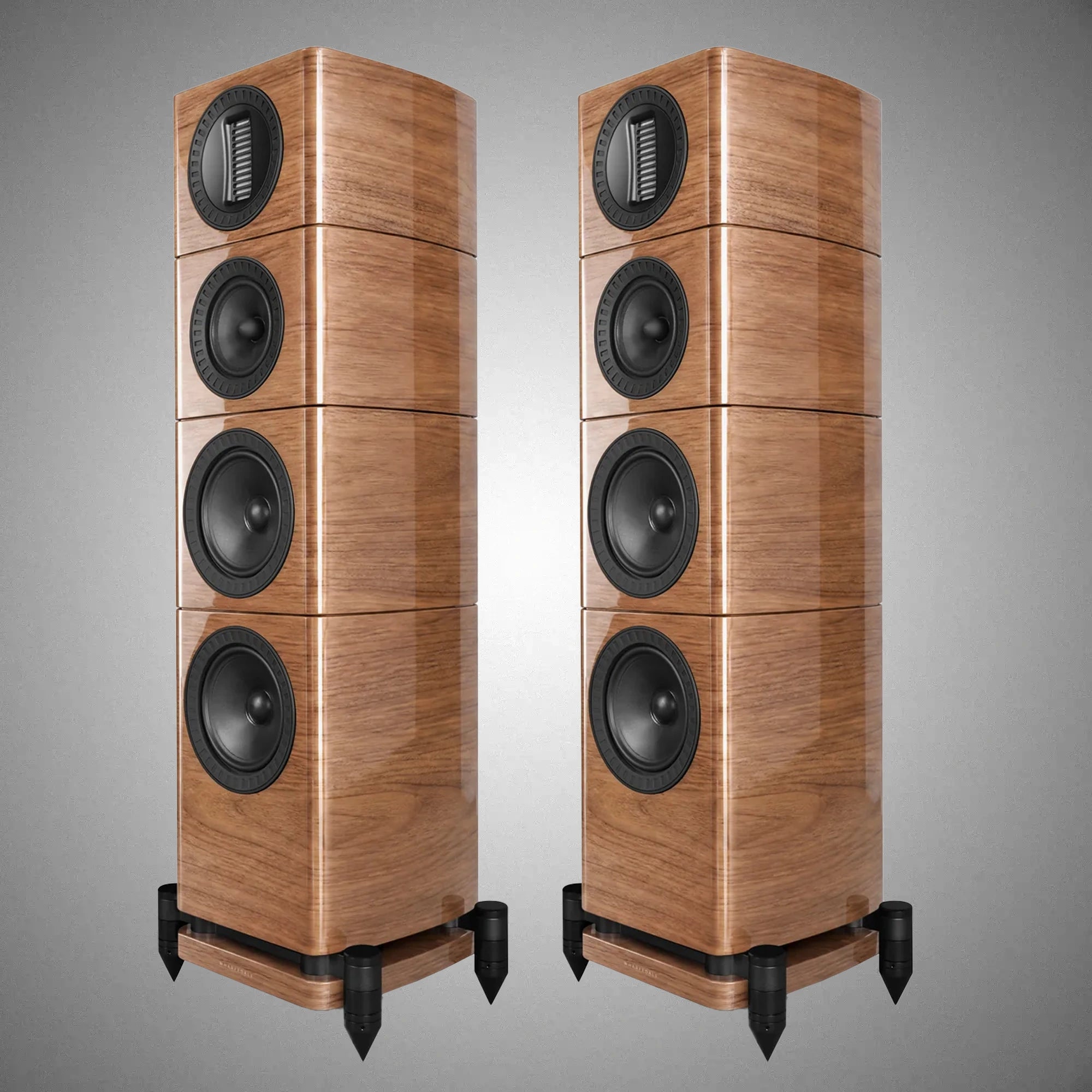 WHARFEDALE Elysian 3R Floorstanding Speakers Piano Gloss Walnut - DOUGLAS HIFI