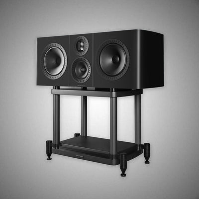 WHARFEDALE Elysian CR Centre Speaker Matte Black WITH Stand - DOUGLAS HIFI