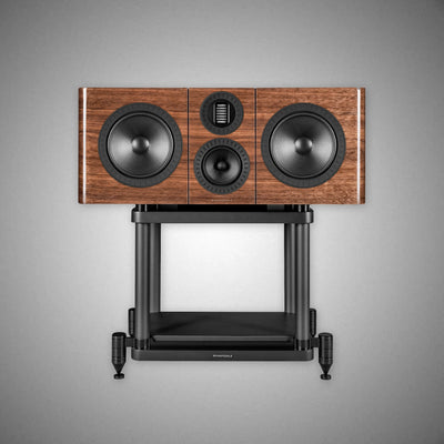 WHARFEDALE Elysian CR Centre Speaker Piano Gloss Walnut with Stand - DOUGLAS HIFI
