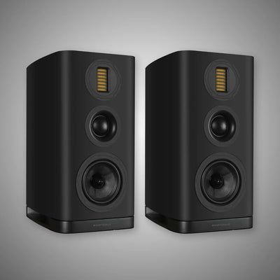 Wharfedale EVO5.2 Bookshelf Speakers Black - DOUGLAS HIFI