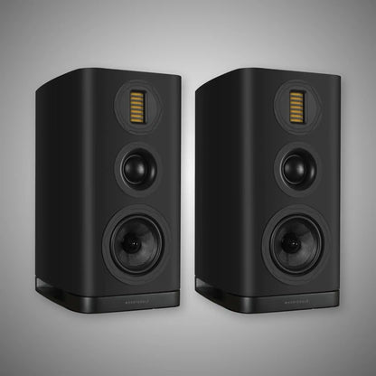 Wharfedale EVO5.2 Bookshelf Speakers Black - DOUGLAS HIFI