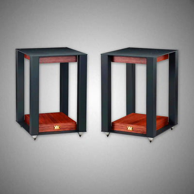 Wharfedale Linton Speaker Stands Mahogany - DOUGLAS HIFI