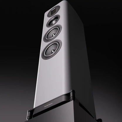 Wharfedale EVO5.3 Floorstanding Speakers White Lifestyle - DOUGLAS HIFI
