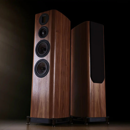 Wharfedale EVO5.4 Floorstanding Loudspeakers WALNUT Lifestyle - DOUGLAS HIFI