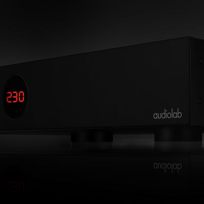 audiolab DC Block 6 Unit in Black with logo and Display