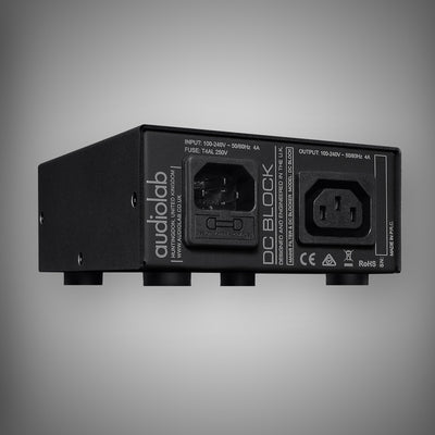 audiolab DC Block DC Blocker Black Rear - DOUGLAS HIFI