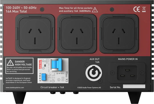 ISOTEK Titan V5 High Current Filter (Rear View Aus) - Douglas HiFi Perth