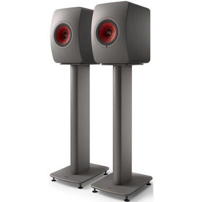 KEF LS50Wireless 2 Titanium Gray on Stand S2 - Douglas HiFi Osborne Park - Perth