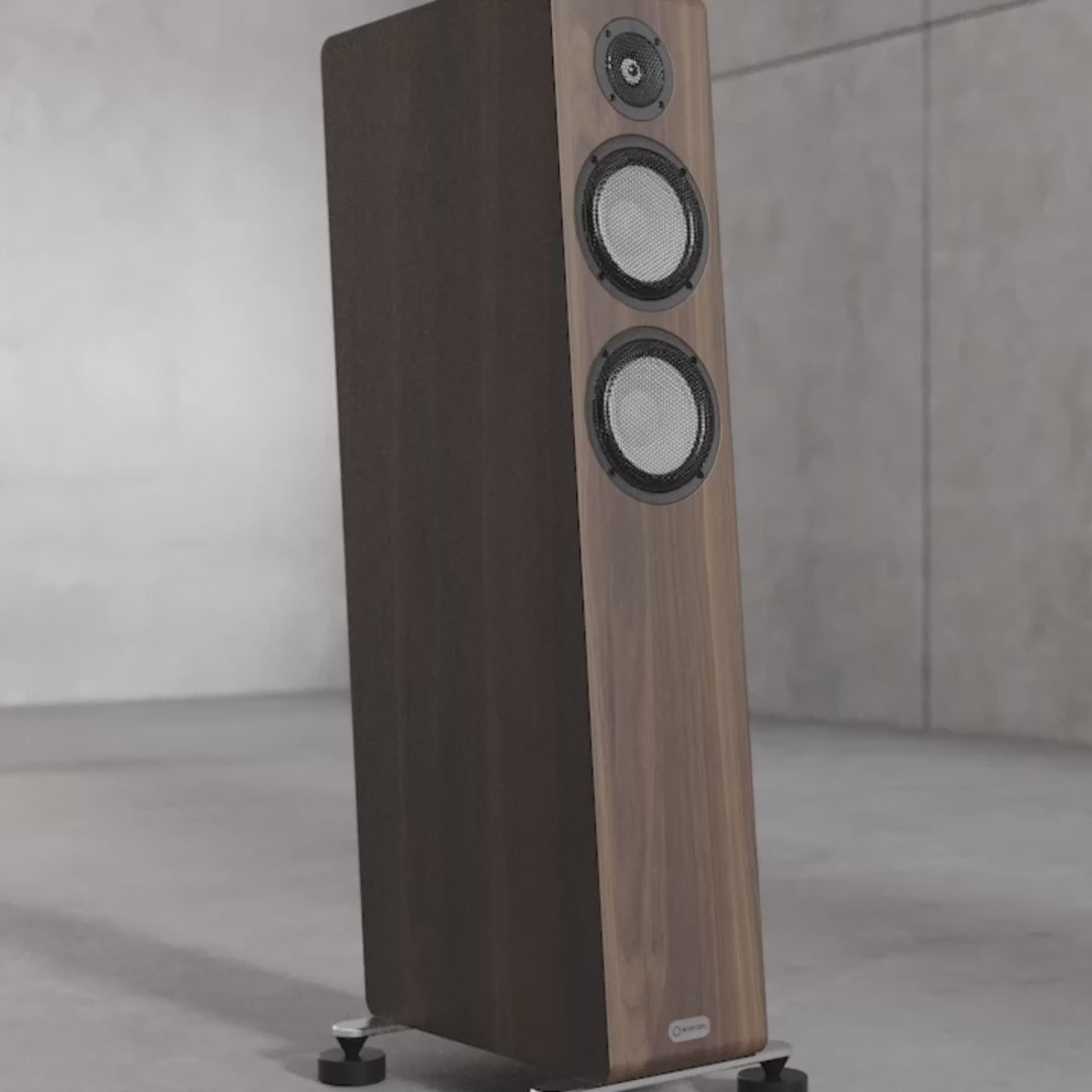 VIDEO - MARTEN Oscar Trio Floorstanding Speakers Matte Walnut - DOUGLAS HIFI