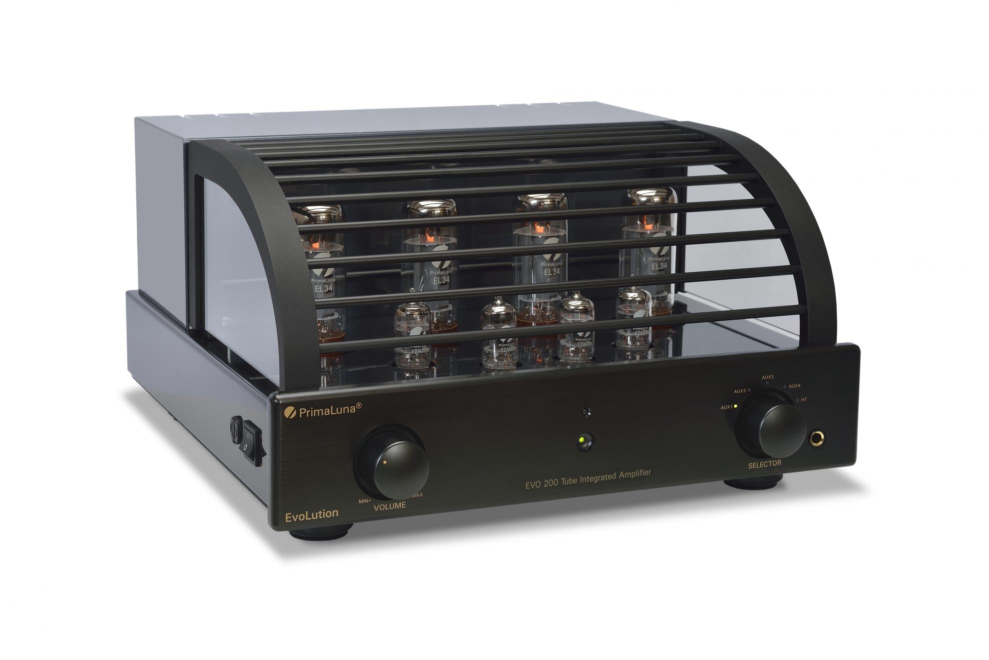 PrimaLuna EVO 200 Tube/Valve Integrated Amplifier - Evolution Front Iso With Cage - Douglas HiFi 