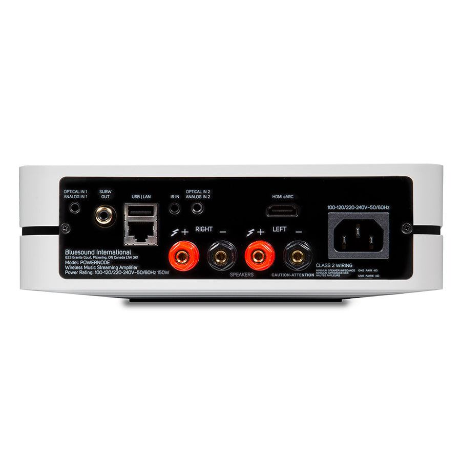 Bluesound - POWERNODE amp/streamer - Rear - Douglas HiFi Perth