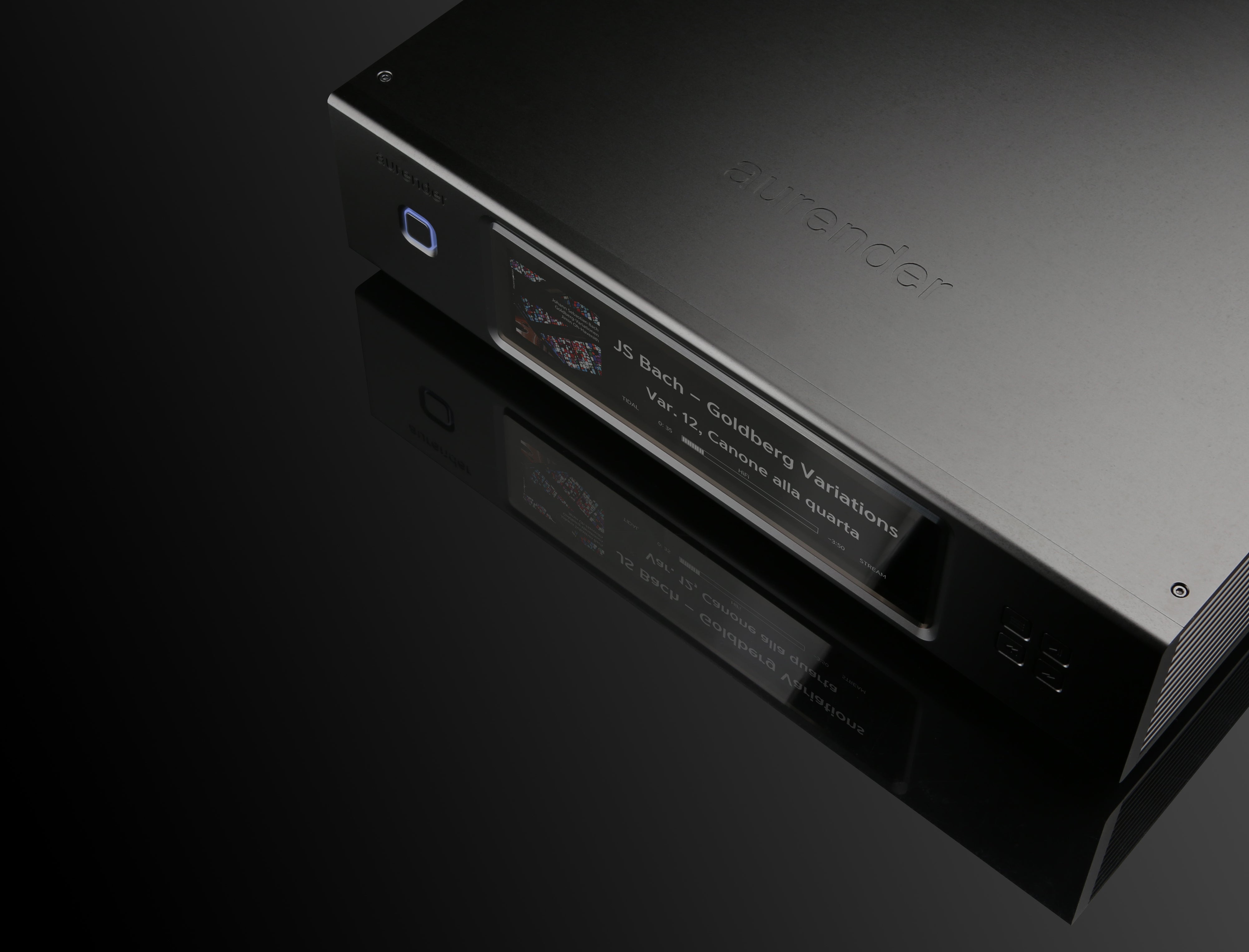 Douglas HiFI - Aurender N20 High Definition Caching Music Server - Streamer - Black Iso 2 Lifestyle - Osborne Park Perth