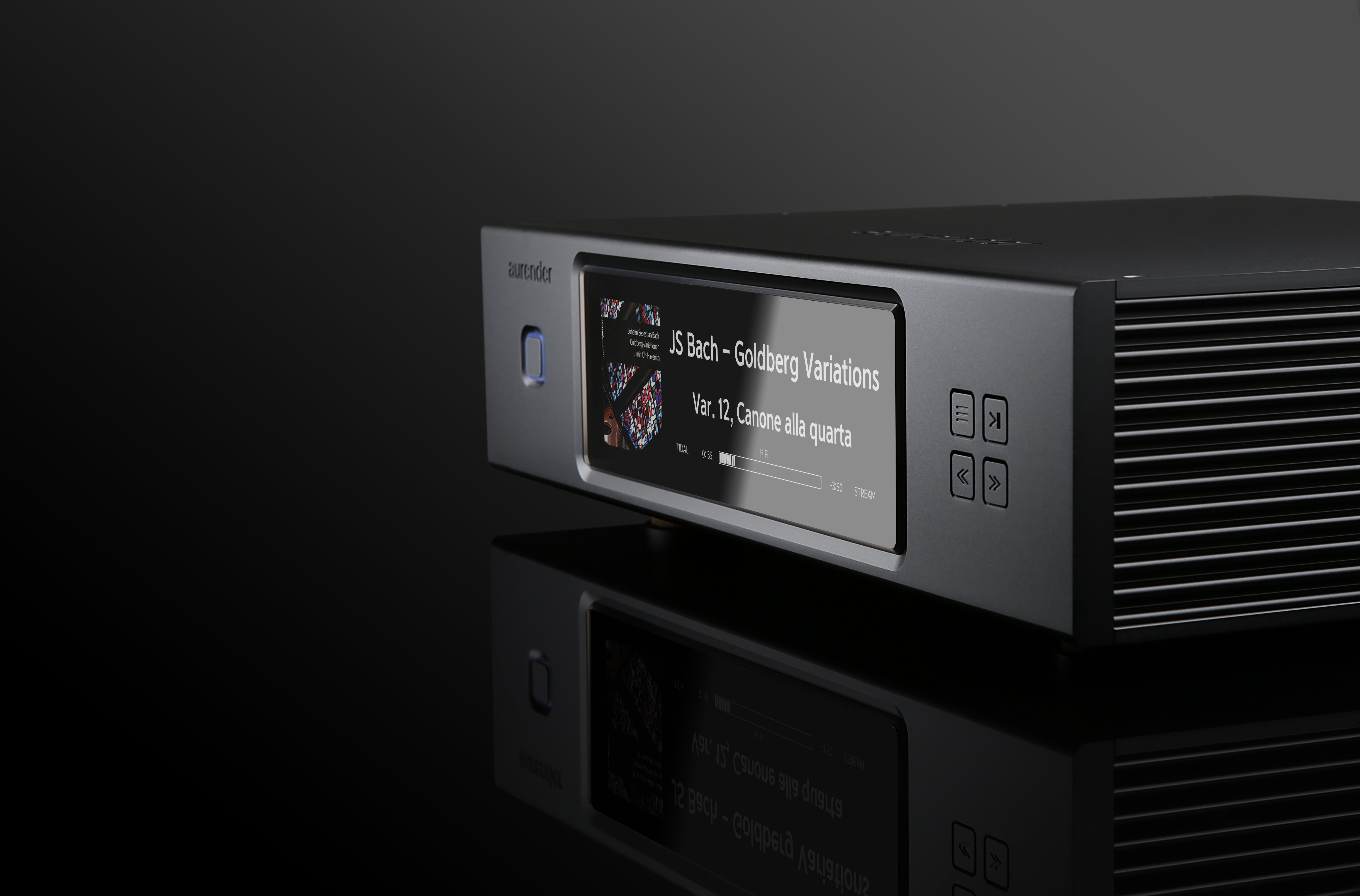 Douglas HiFI - Aurender N20 High Definition Caching Music Server - Streamer - Black Iso 3 Lifestyle - Osborne Park Perth