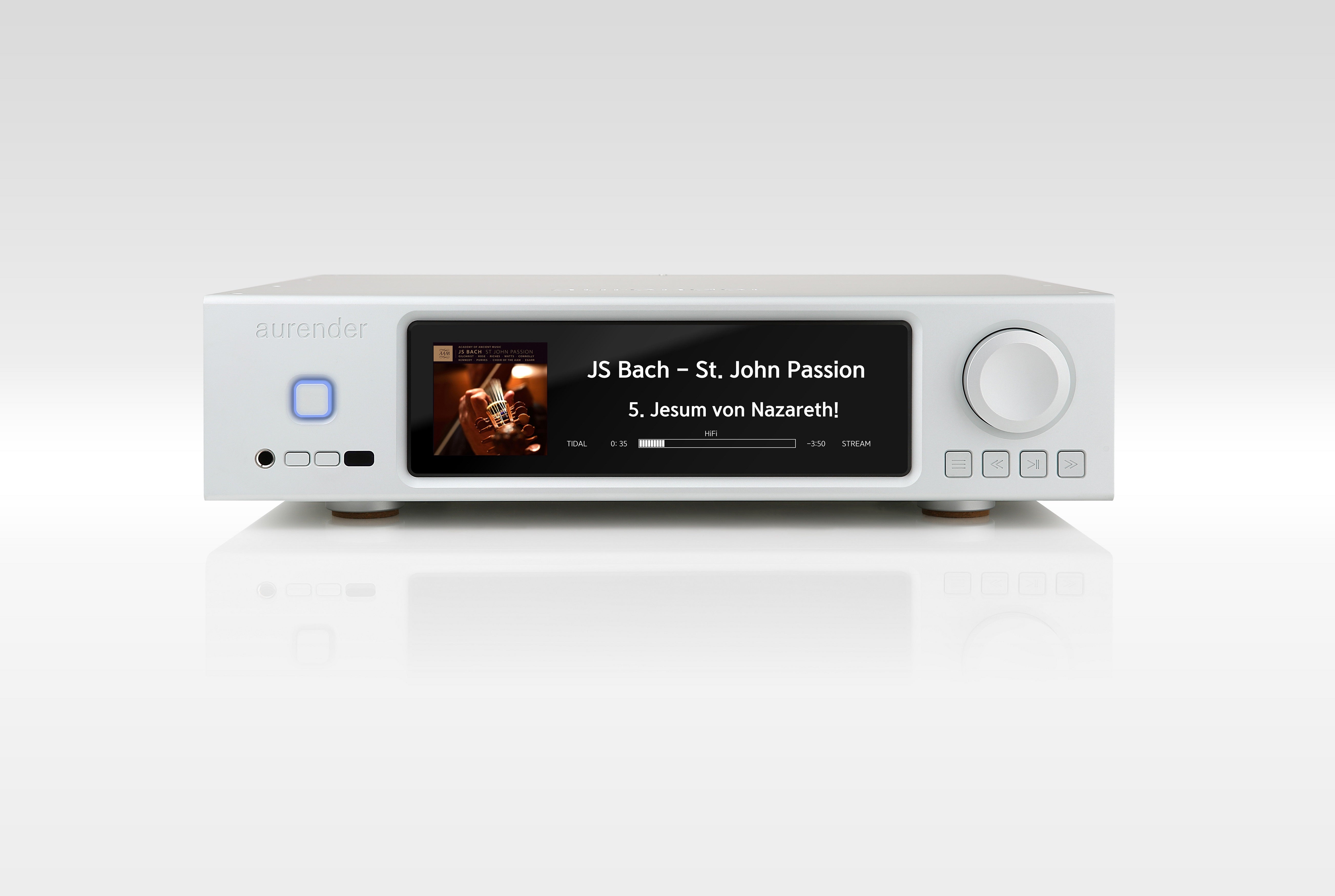 Douglas HiFi - Aurender A20 Caching Streamer Server PreAmp - Front Silver 2 - Osborne Park Perth