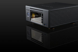 Douglas HiFi - Aurender ACS100 Caching Music Server Streamer - Black Iso Lifestyle 2 - Osborne Park Perth