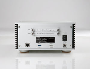 Douglas HiFi - Aurender ACS100 Caching Music Server Streamer - Silver Rear Big - Osborne Park Perth