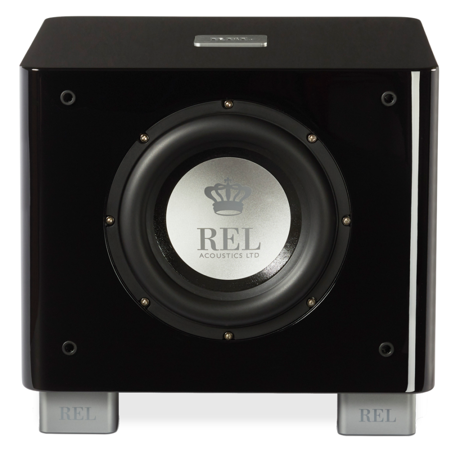 REL T7X SubWoofer - Douglas HiFi Perth Black Sub Without Grill Front