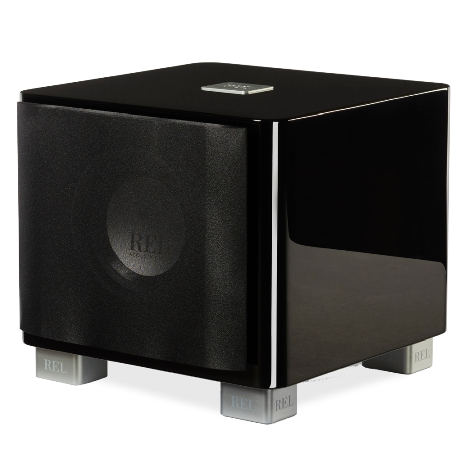 REL T7X SubWoofer - Douglas HiFi Perth Black Sub With Grill