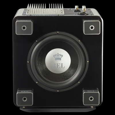 Rel T9x SubWoofer - Doulgas HiFi Perth Western Australia Black Sub Sealed Underside With Grill