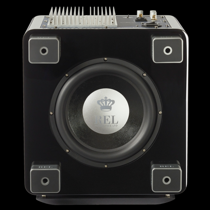 Rel T9x SubWoofer - Doulgas HiFi Perth Western Australia Black Sub Sealed Underside With Grill