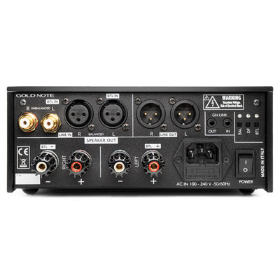 Gold Note PA-10 Power Amplifier Back - Douglas Hifi