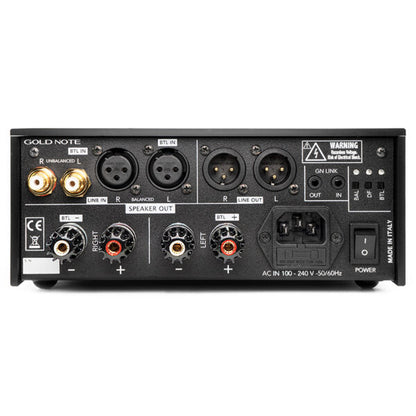 Gold Note PA-10 Power Amplifier Back - Douglas Hifi