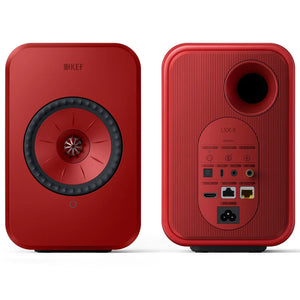 KEF LSX2 Active Wireless Speakers (Red) - Douglas HiFi Perth